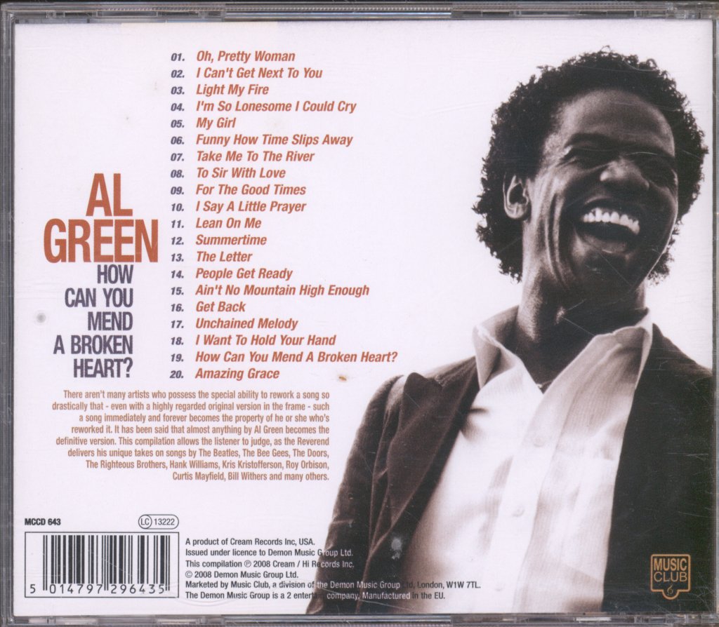 Al Green - How Can You Mend a Broken Heart - Cd