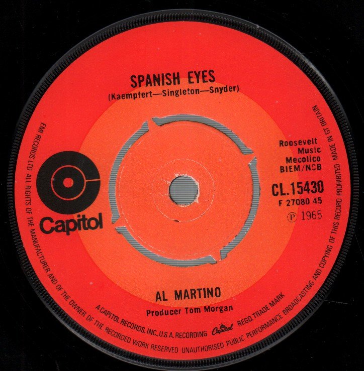 Al Martino - Spanish Eyes - 7 Inch