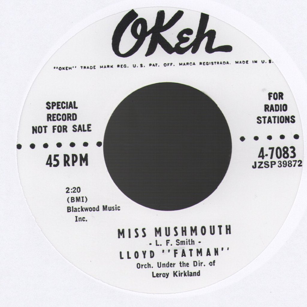 Lloyd Fatman - Miss Mushmouth - 7 Inch