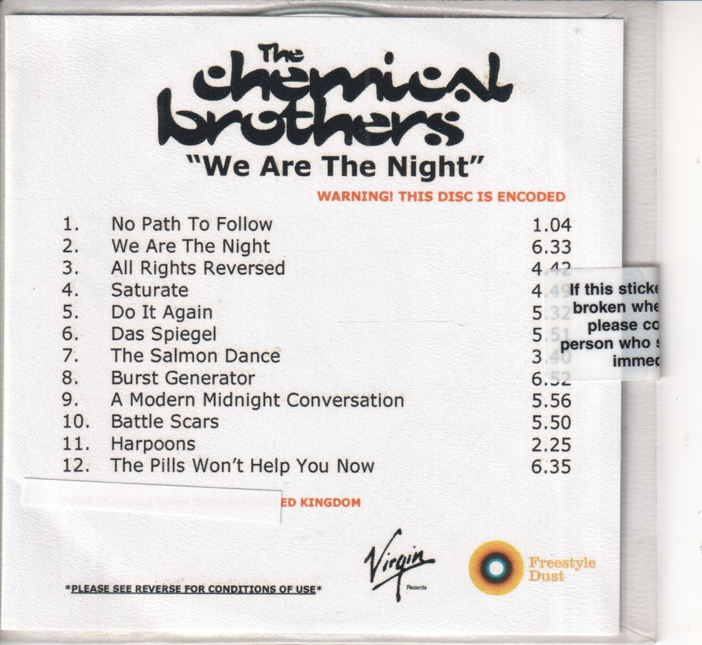 Chemical Brothers - We Are The Night - Cdr