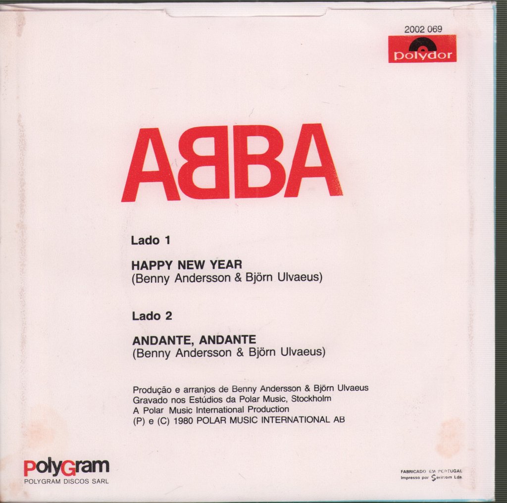 ABBA - Happy New Year • Andante, Andante - 7 Inch