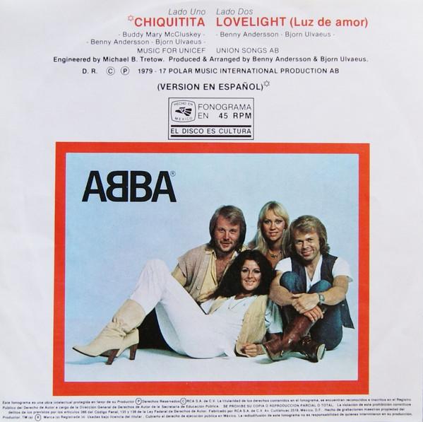 ABBA - Chiquitita (Version en Español) / Lovelight - 7 Inch