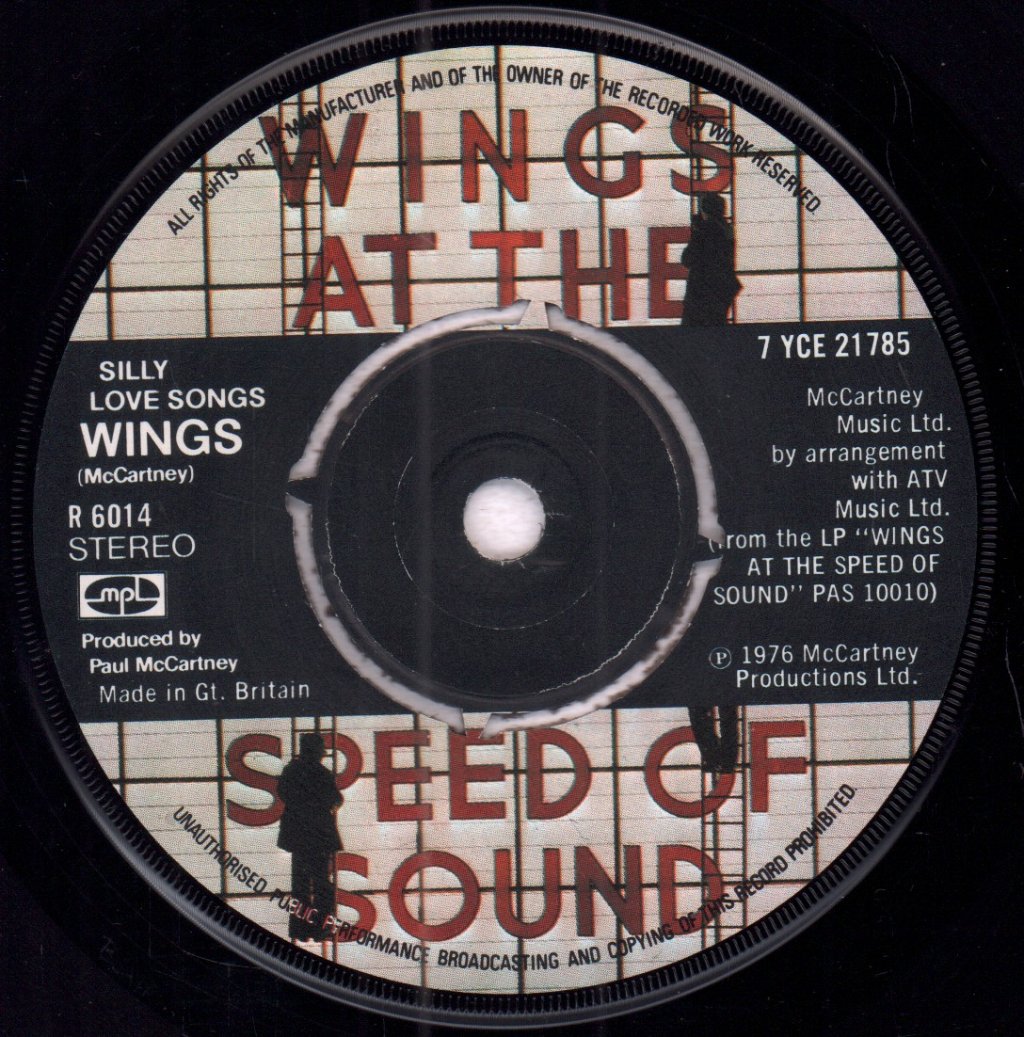 Wings - Silly Love Songs - 7 Inch