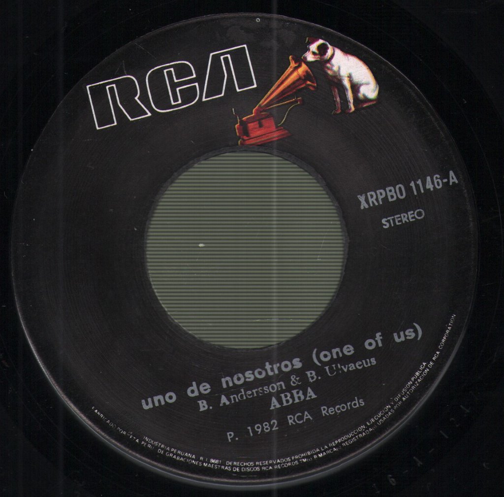 ABBA - Uno De Nosotros = One Of Us - 7 Inch