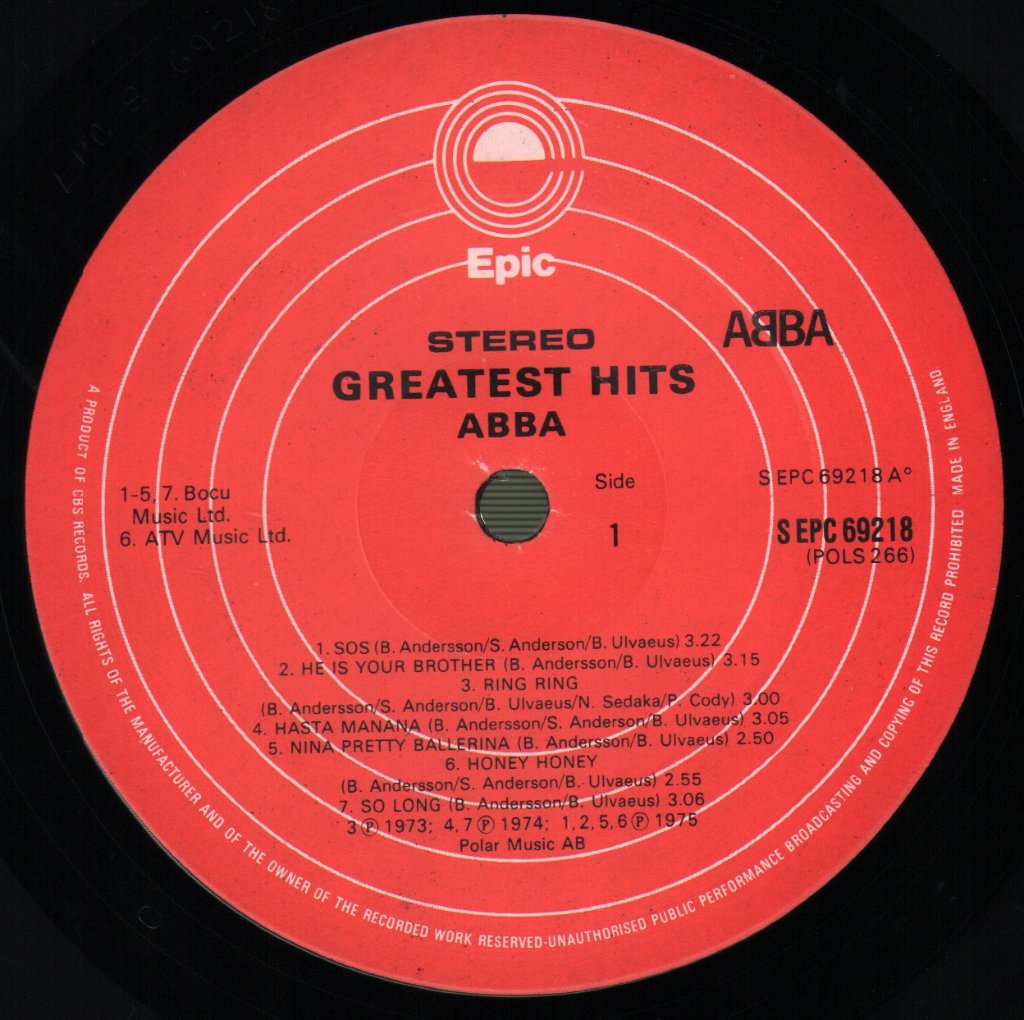 ABBA - Greatest Hits - Lp