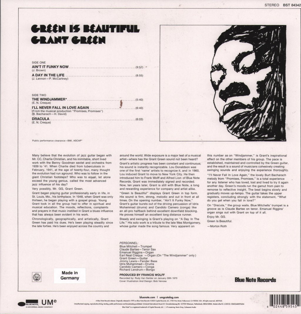 Grant Green - Green Is Beautiful - Lp