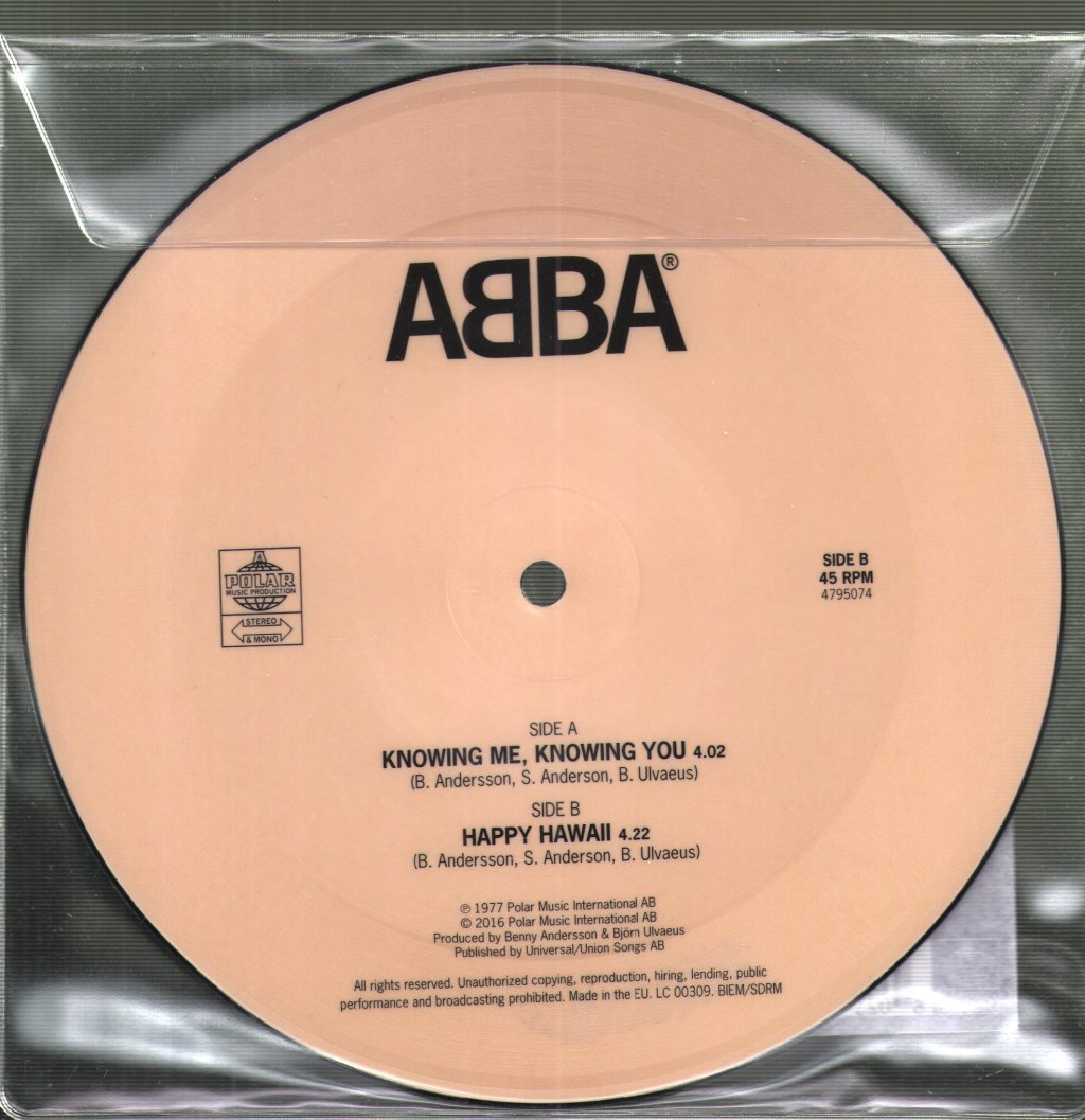 ABBA - Knowing Me Knowing You - 7 Inch