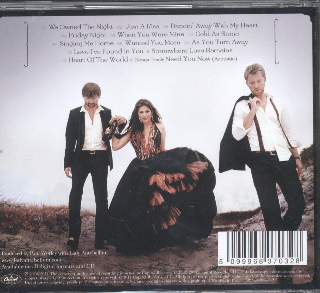 Lady Antebellum - Own The Night - Cd