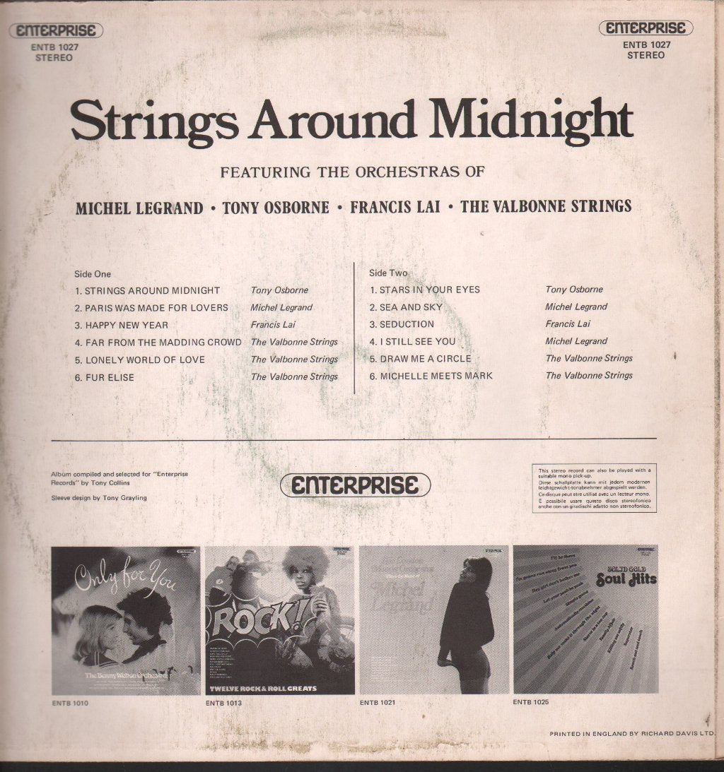 Various Artists - strings around midnight - Lp