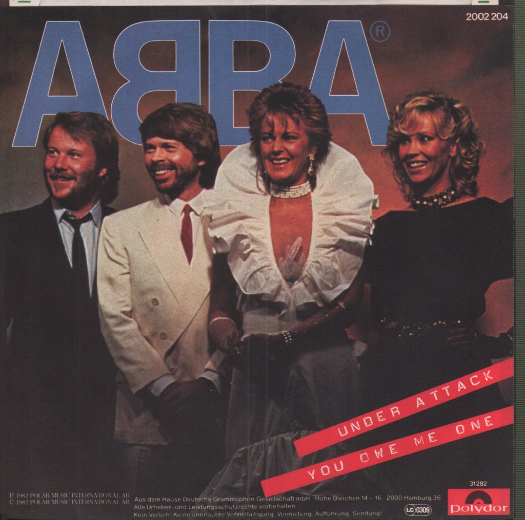 ABBA - Under Attack / You Owe Me One - 7 Inch