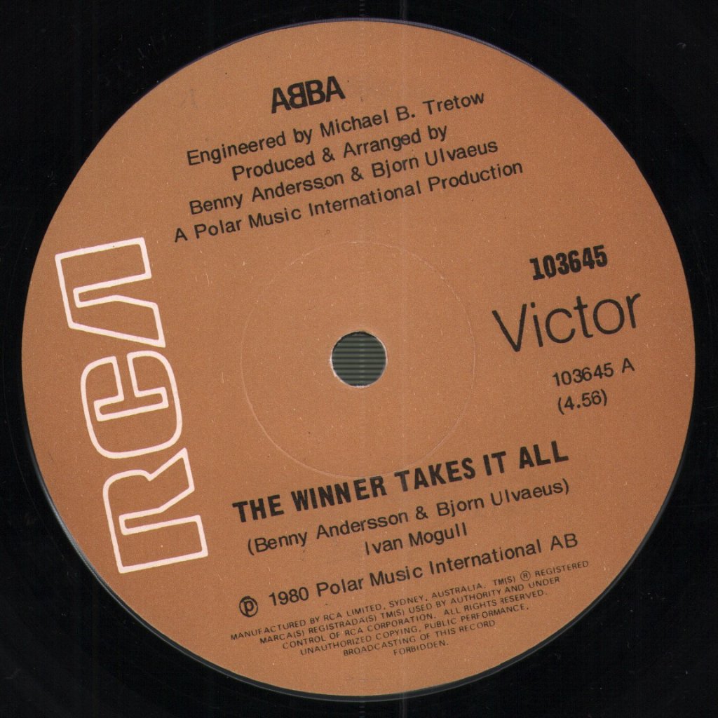 ABBA - Winner Takes It All / Elaine - 7 Inch