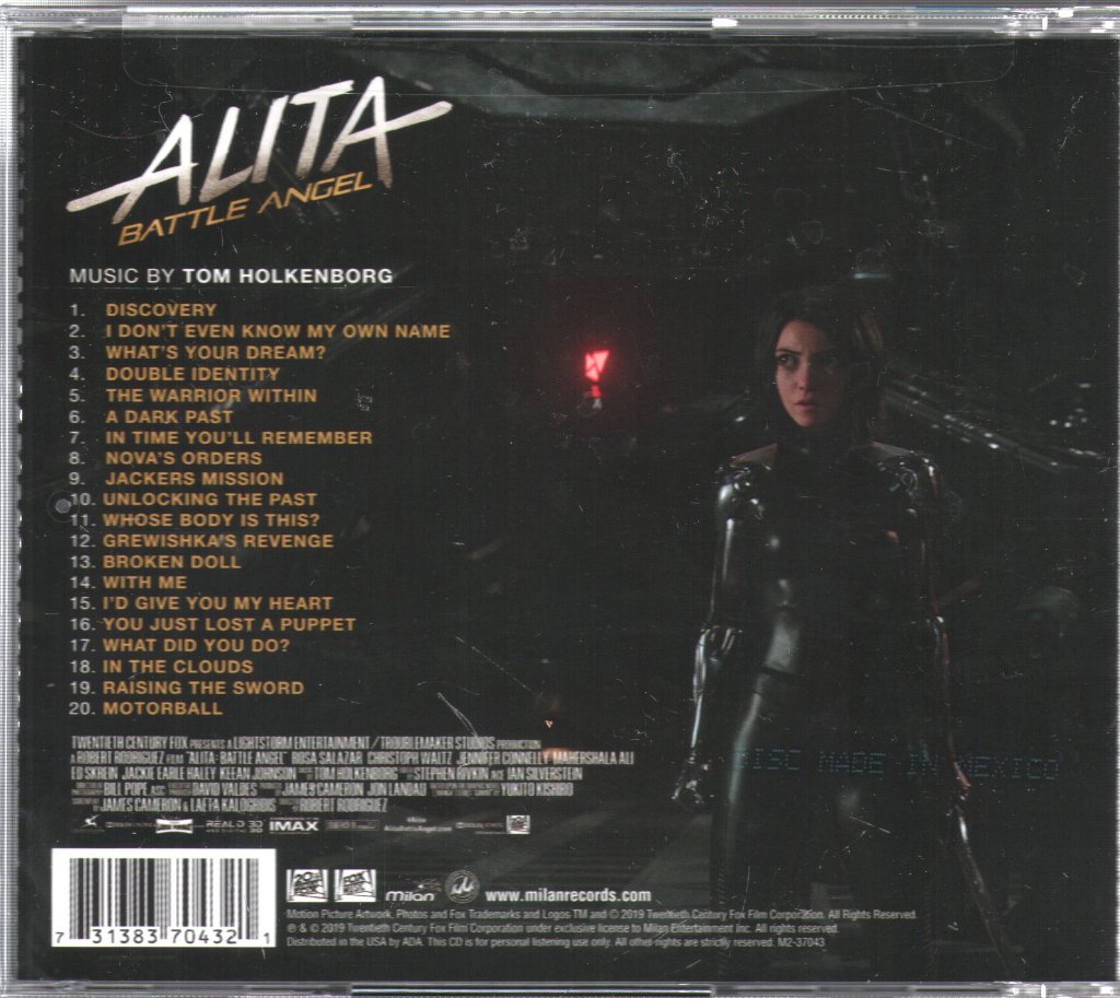 Tom Holkenborg - Alita: Battle Angel (Original Motion Picture Soundtrack) - Cd