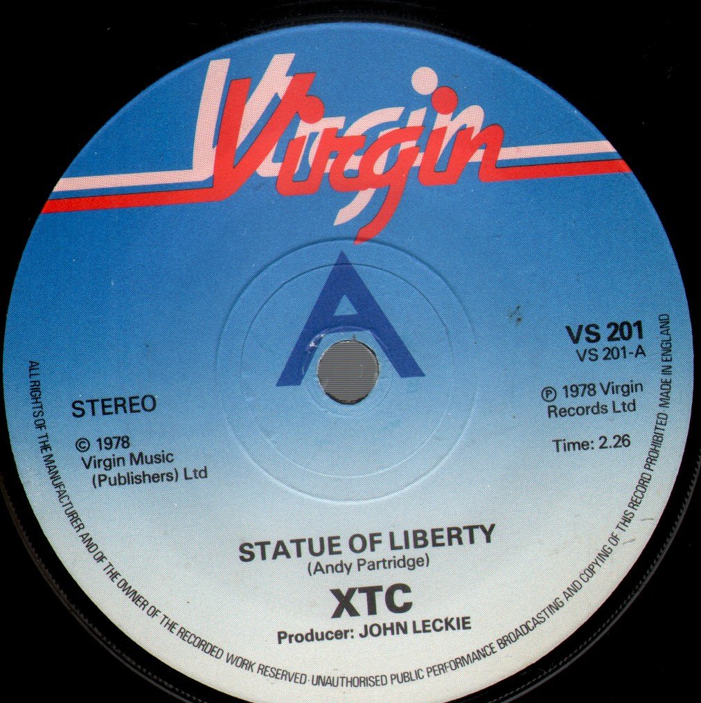 XTC - Statue Of Liberty - 7 Inch