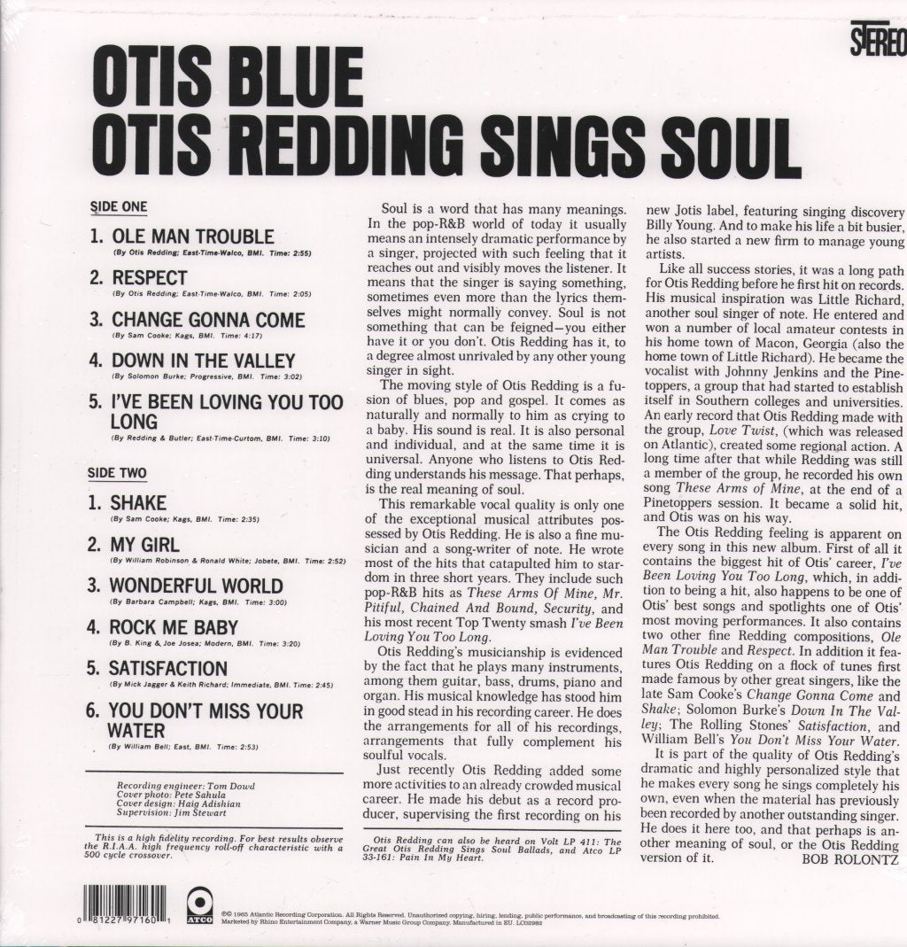 Otis Redding - Otis Blue - Lp