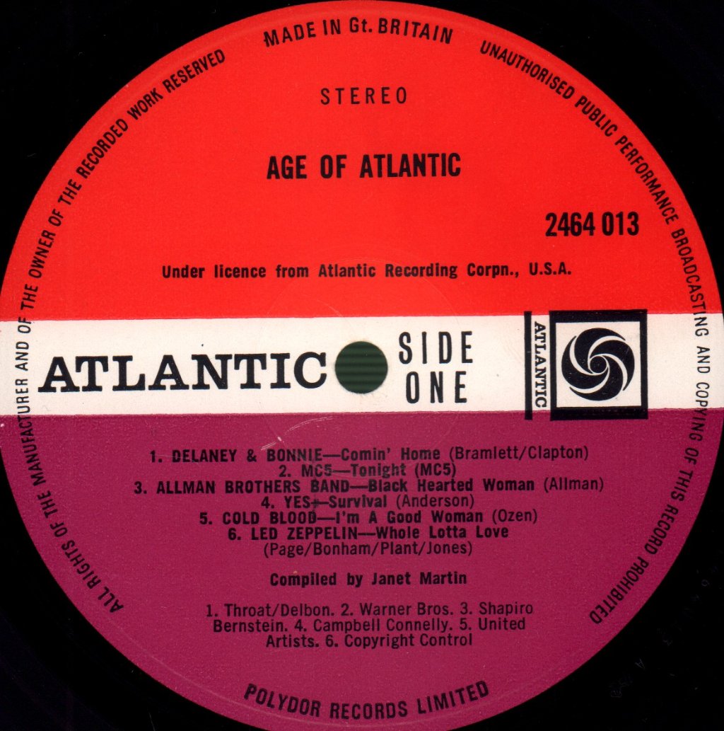 Various Artists - Age Of Atlantic - Lp