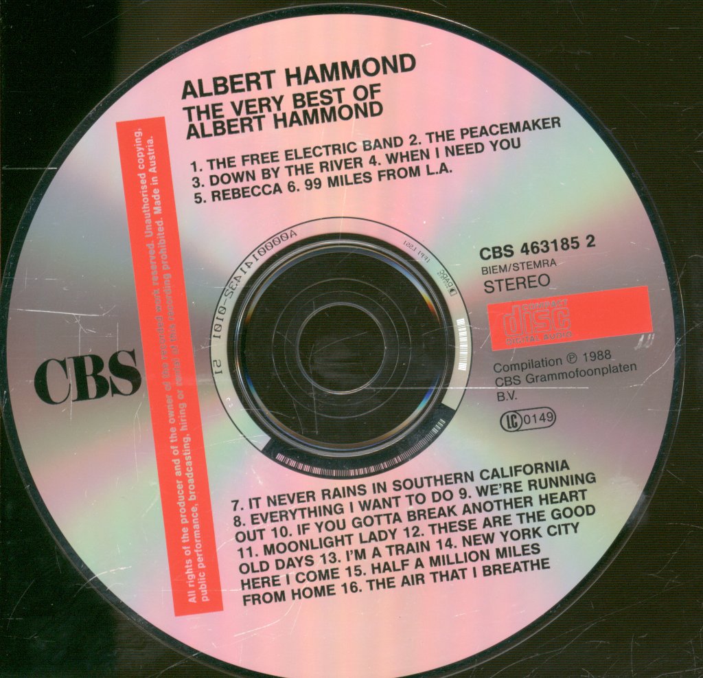 Albert Hammond - Very Best Of Albert Hammond - Cd