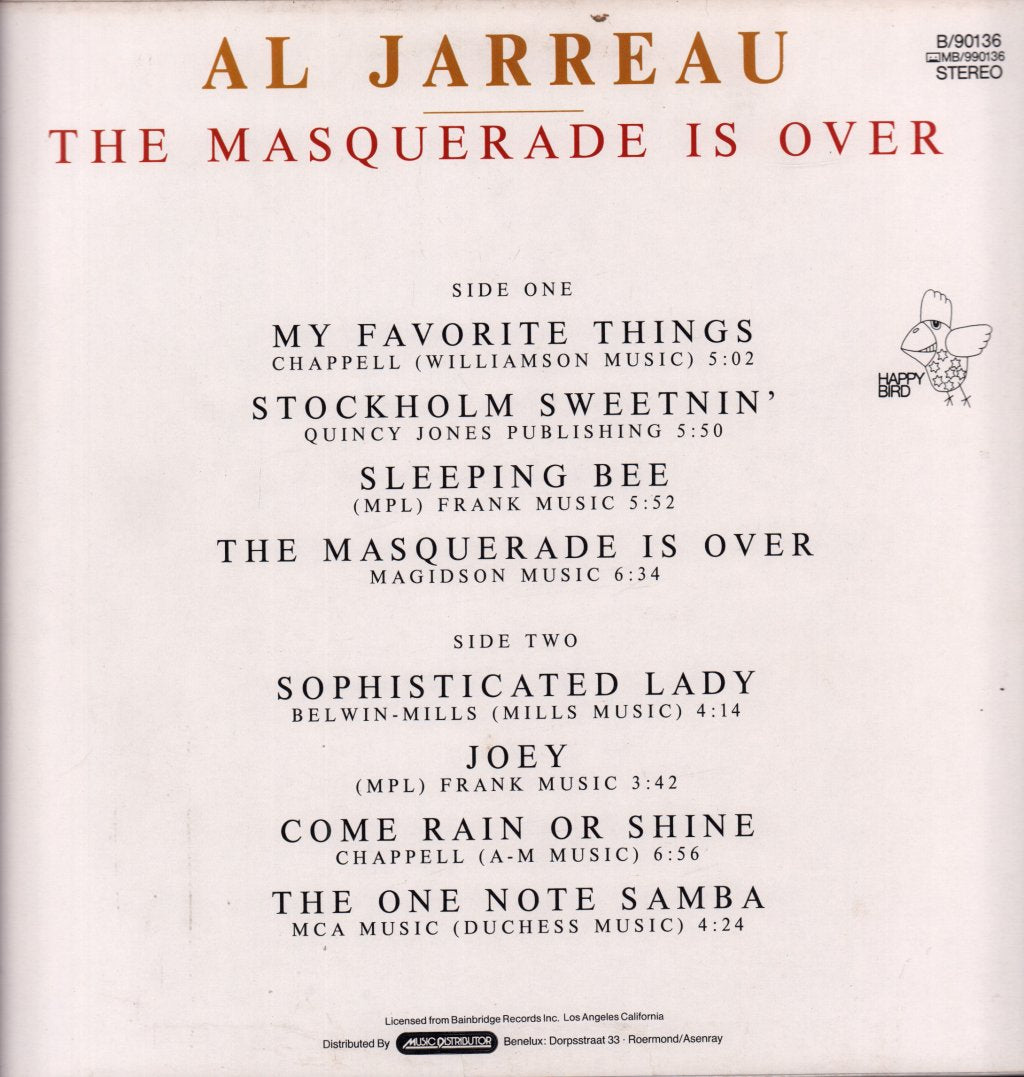 Al Jarreau - Masquerade Is Over - Lp