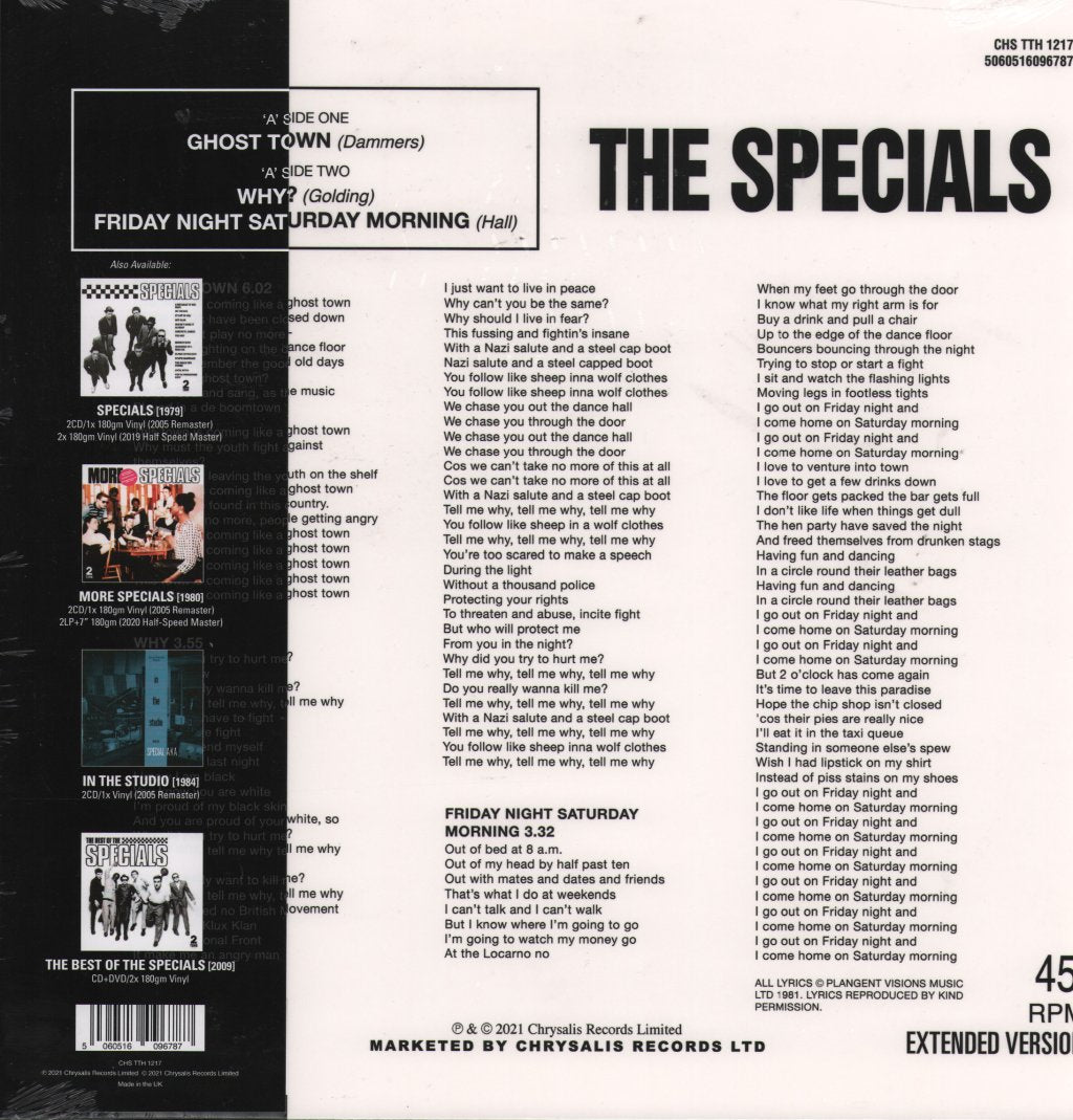 Specials - Ghost Town [40th Anniversary) - 12 Inch