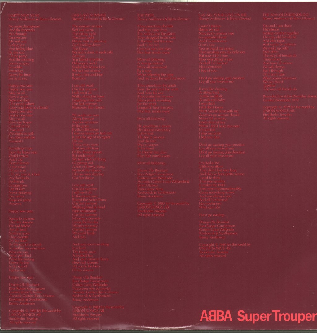 ABBA - Super Trouper - Lp