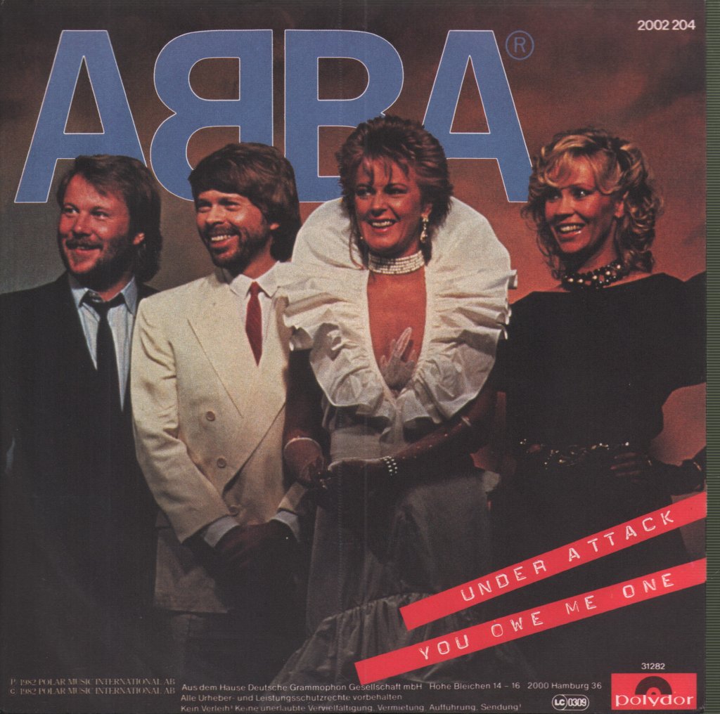 ABBA - Under Attack / You Owe Me One - 7 Inch