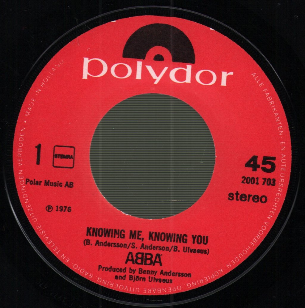 ABBA - Knowing Me, Knowing You - 7 Inch