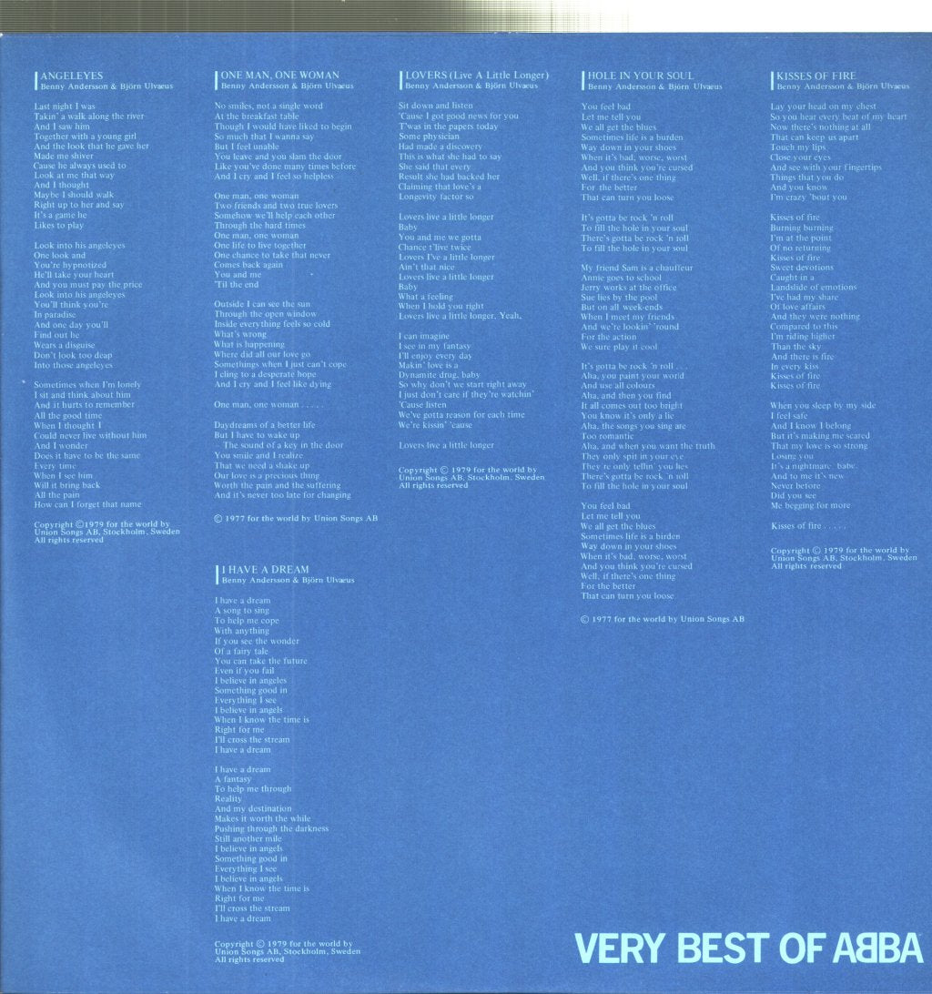 ABBA - Very Best Of ABBA - Double Lp