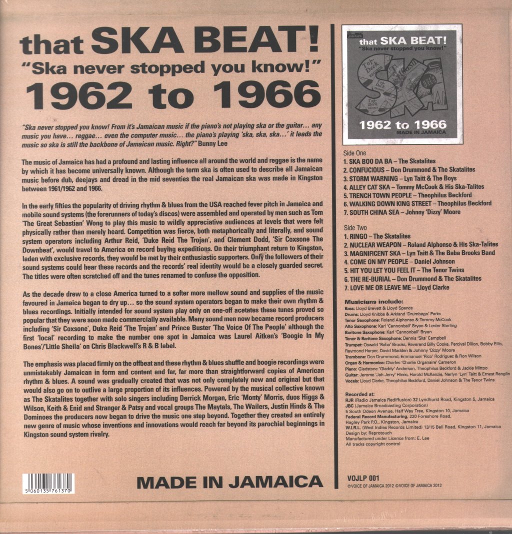 Various Artists - That Ska Beat: 1962-1966 - Lp