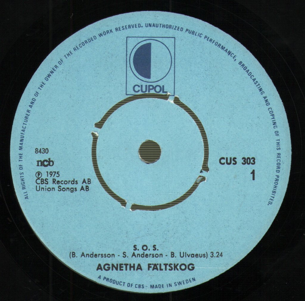 Agnetha Fältskog - S.O.S. - 7 Inch