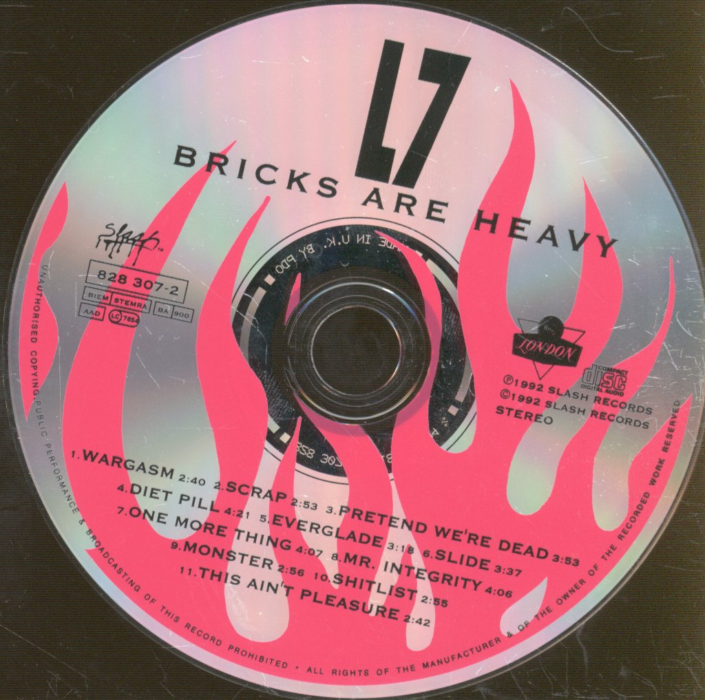 L7 - Bricks Are Heavy - Cd