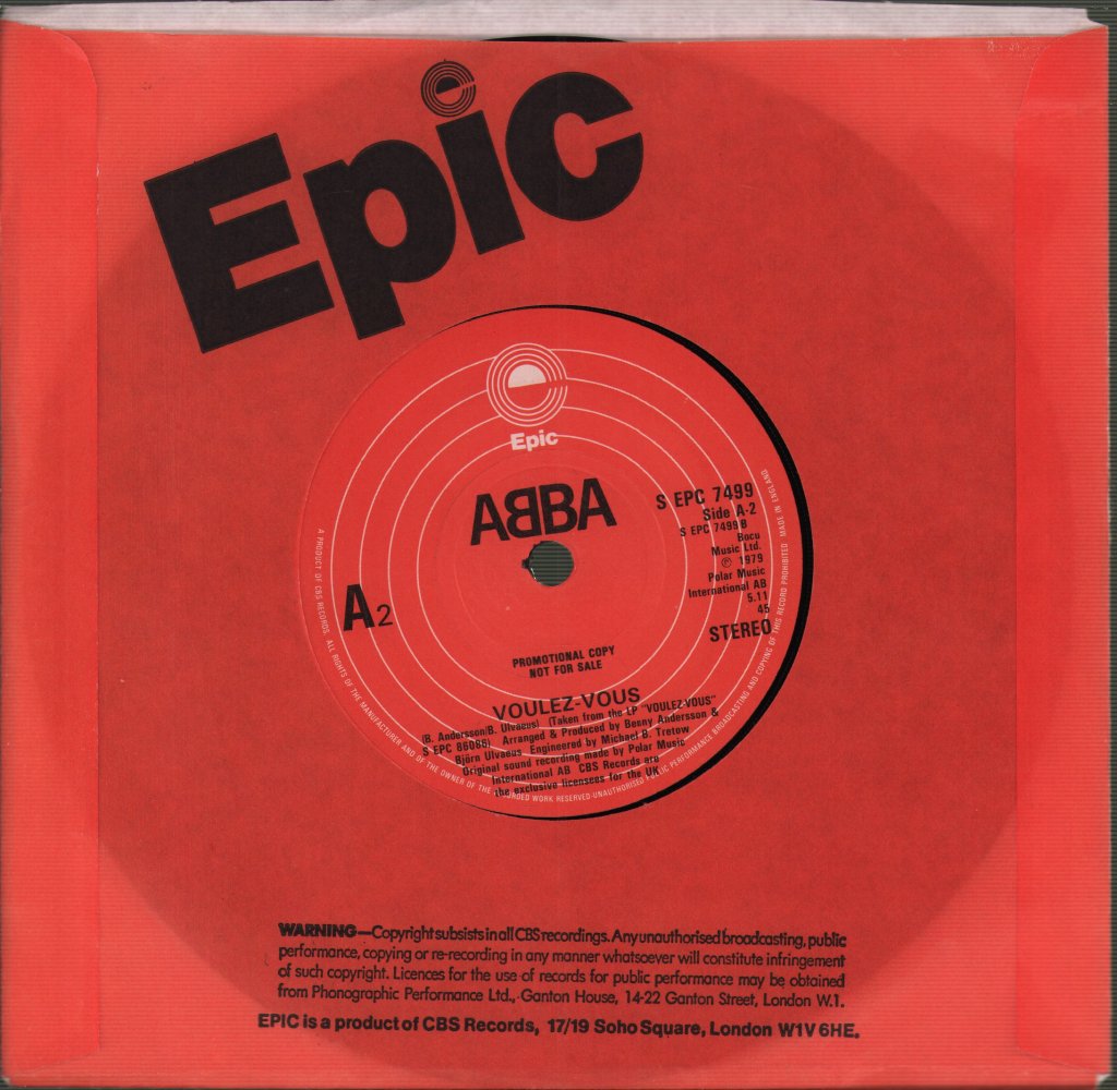 ABBA - Angeleyes / Voulez-Vous - 7 Inch