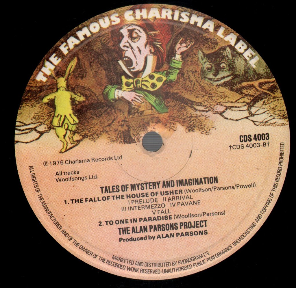 Alan Parsons Project - Tales Of Mystery And Imagination - Lp