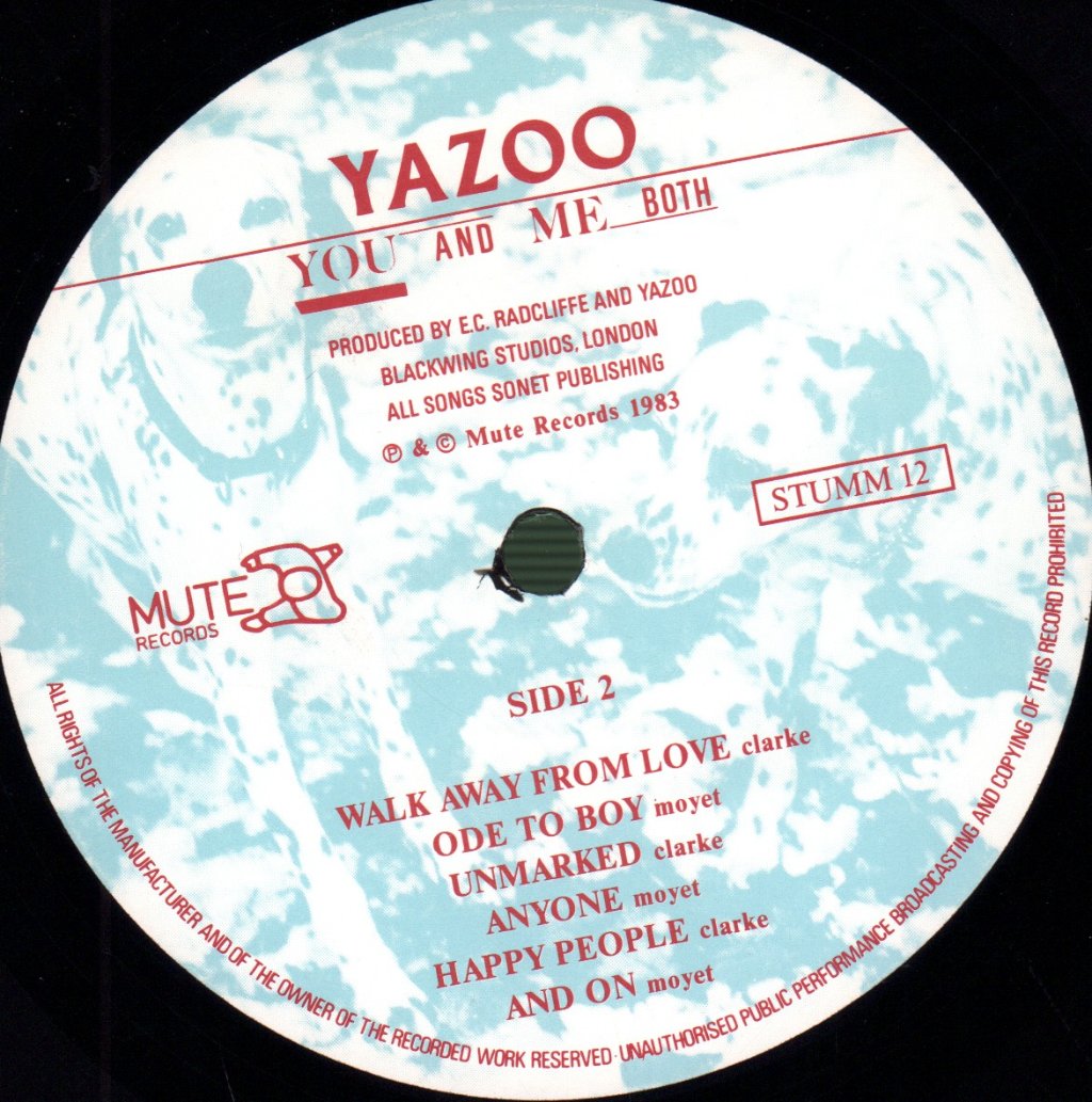 Yazoo - You And Me Both - Lp