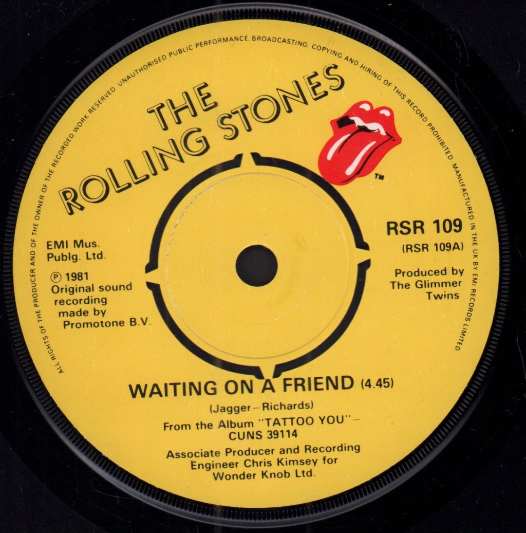 Rolling Stones - Waiting On A Friend - 7 Inch