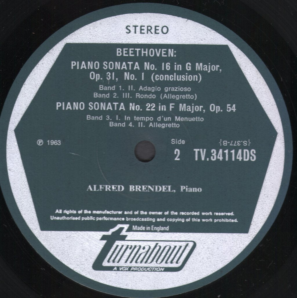 Alfred Brendel - Beethoven Piano Sonata No.18 / No.16 / No.22 - Lp