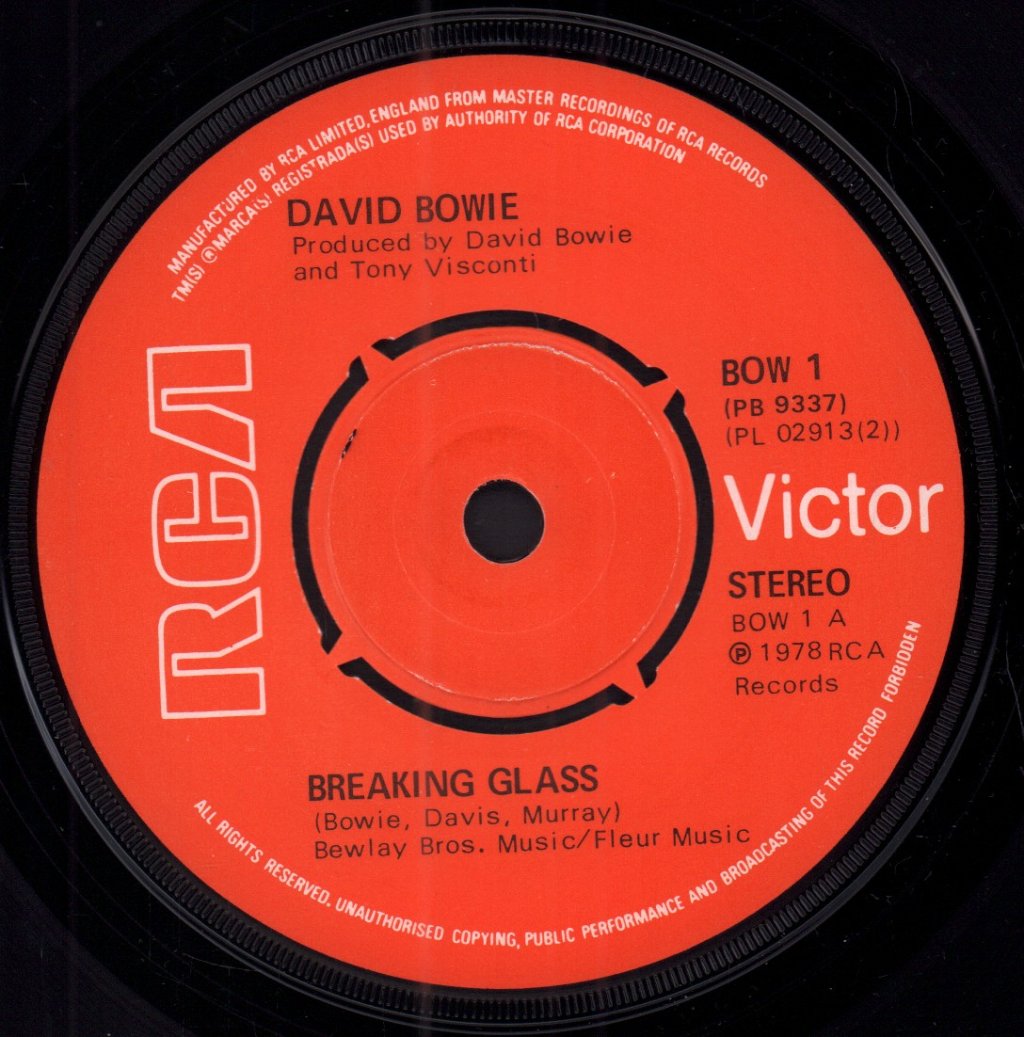 David Bowie - Breaking Glass - 7 Inch