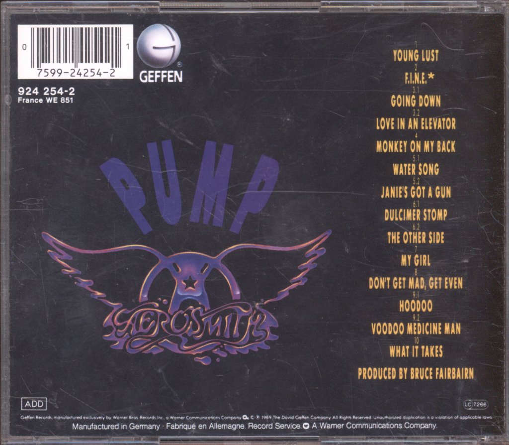 Aerosmith - Pump - Cd