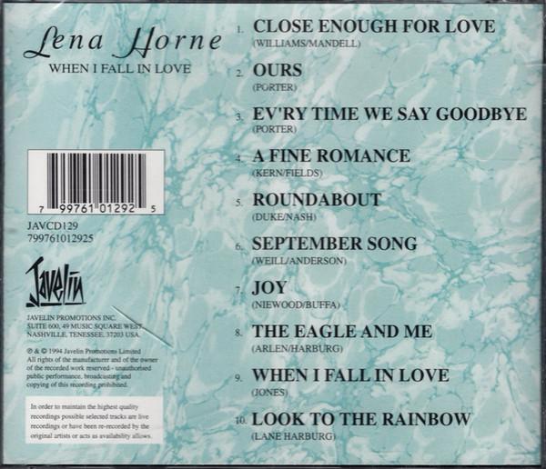 Lena Horne - When I Fall In Love - Cd