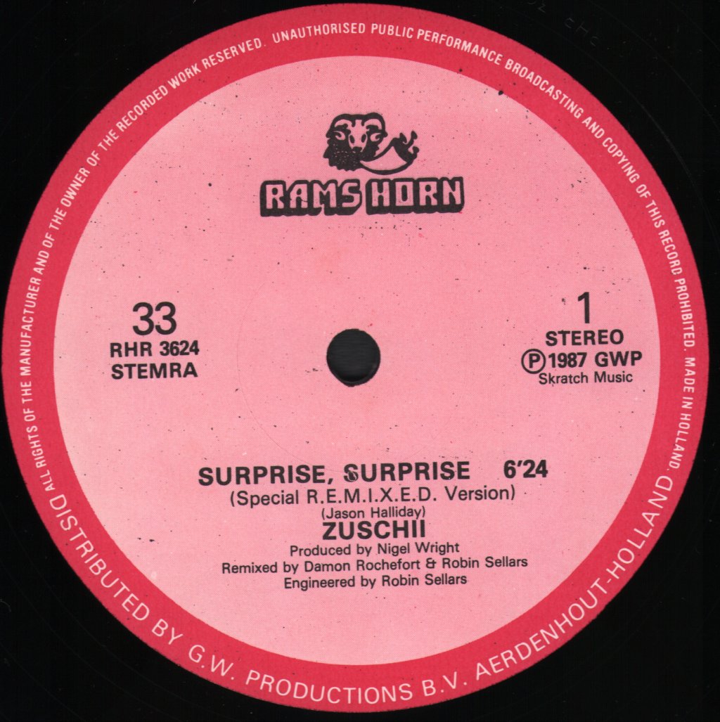 Zushii - Surprise, Surprise (Remix) - 12 Inch