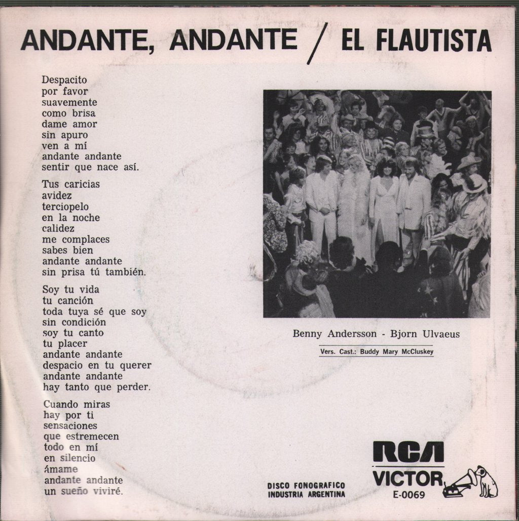 ABBA - Andante, Andante (En Castellano) - 7 Inch