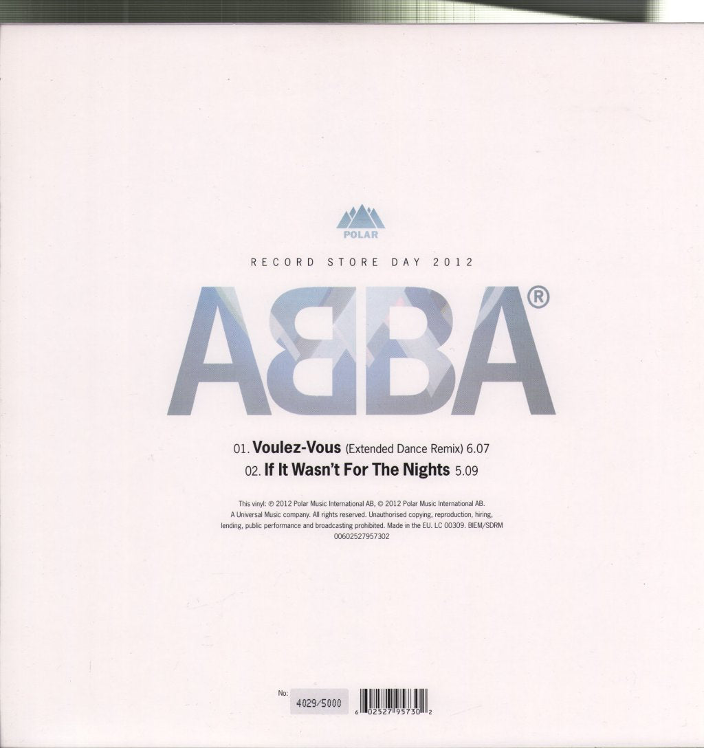 ABBA - Voulez-Vous (Extended Dance Remix) - 12 Inch