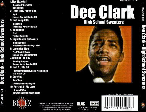 Dee Clark - High School Sweaters - Cd