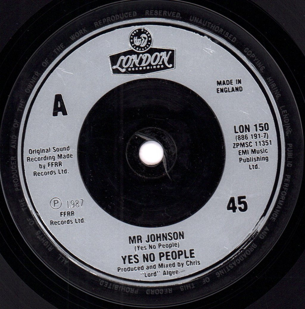 Yes No People - Mr Johnson - 7 Inch