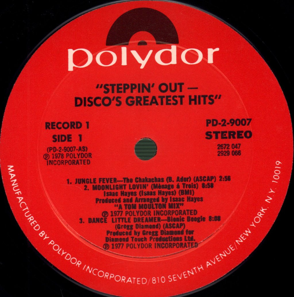 Various Artists - Steppin' Out - Disco's Greatest Hits - Double Lp