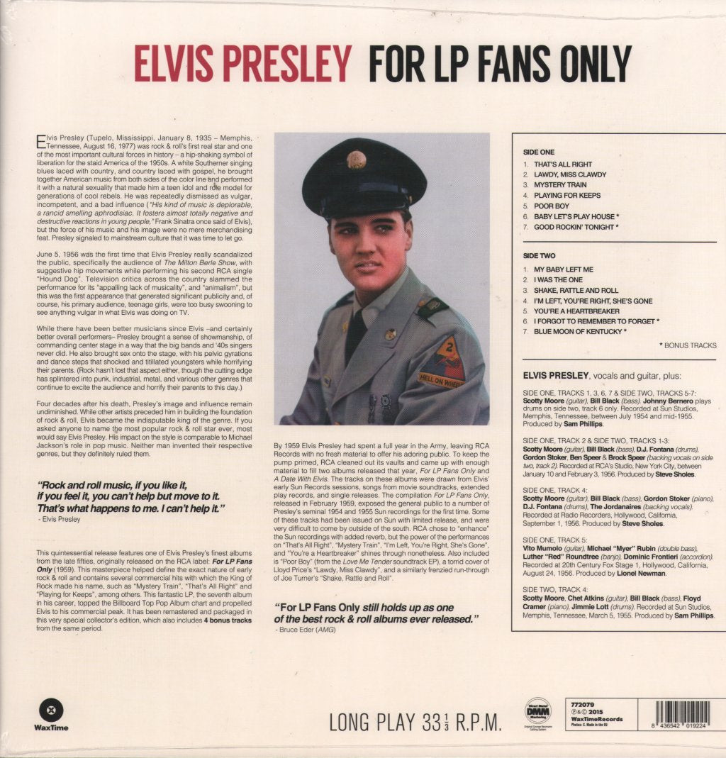 Elvis Presley - For LP Fans Only - Lp