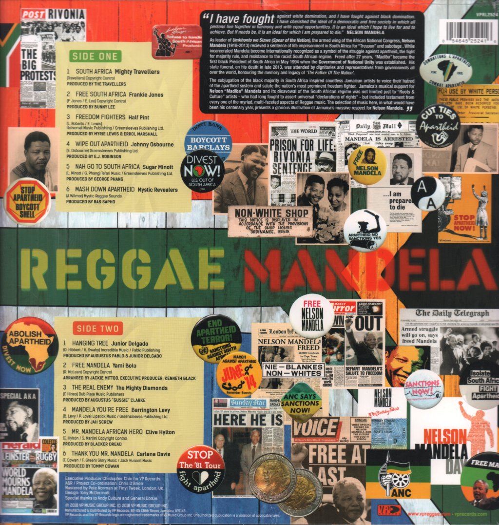 Various Artists - Reggae Mandela - Lp