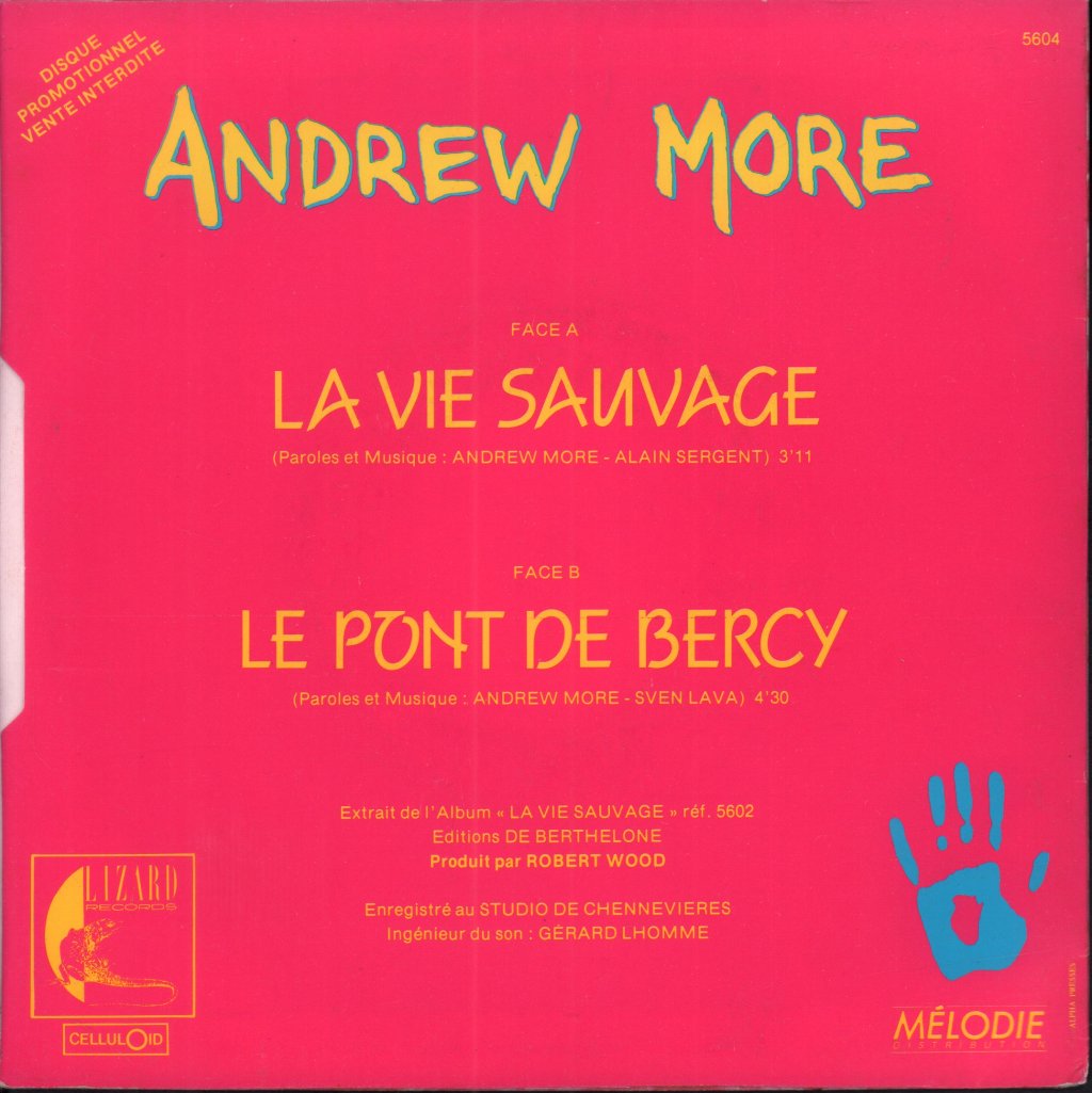 Andrew More - La Vie Sauvage - 7 Inch