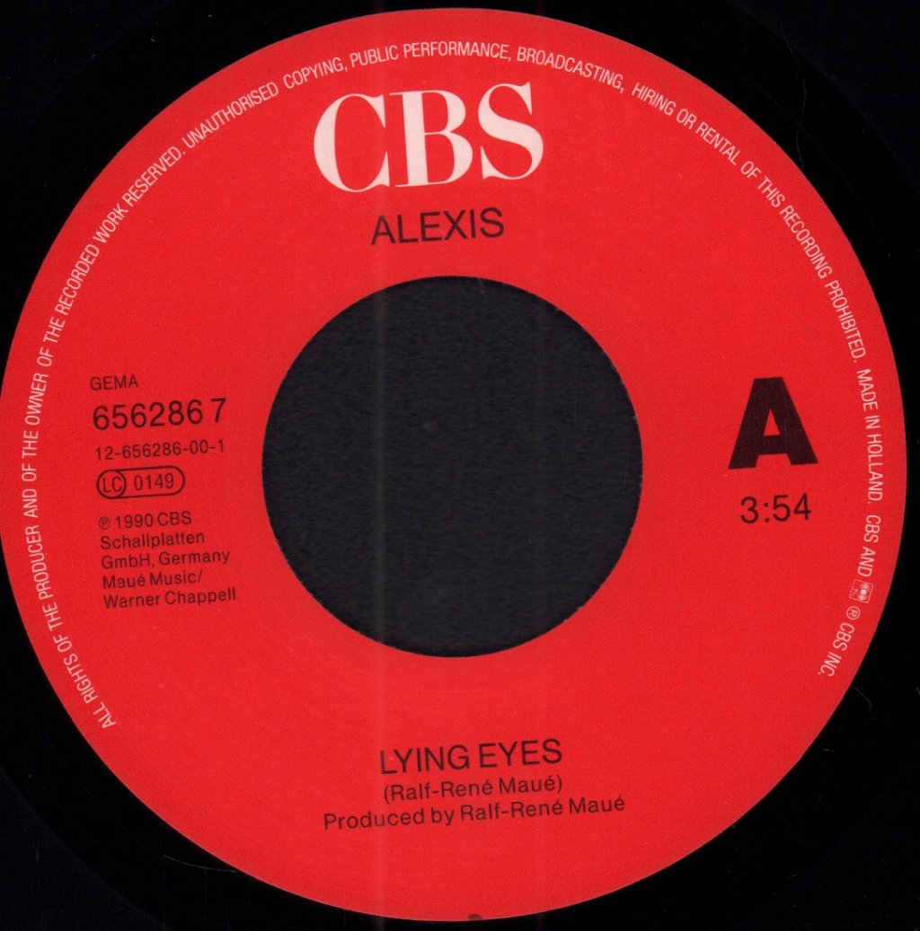 Alexis - Lying Eyes - 7 Inch