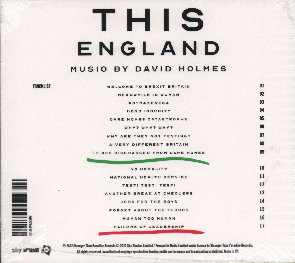 David Holmes - This England (Original Soundtrack) - Cd