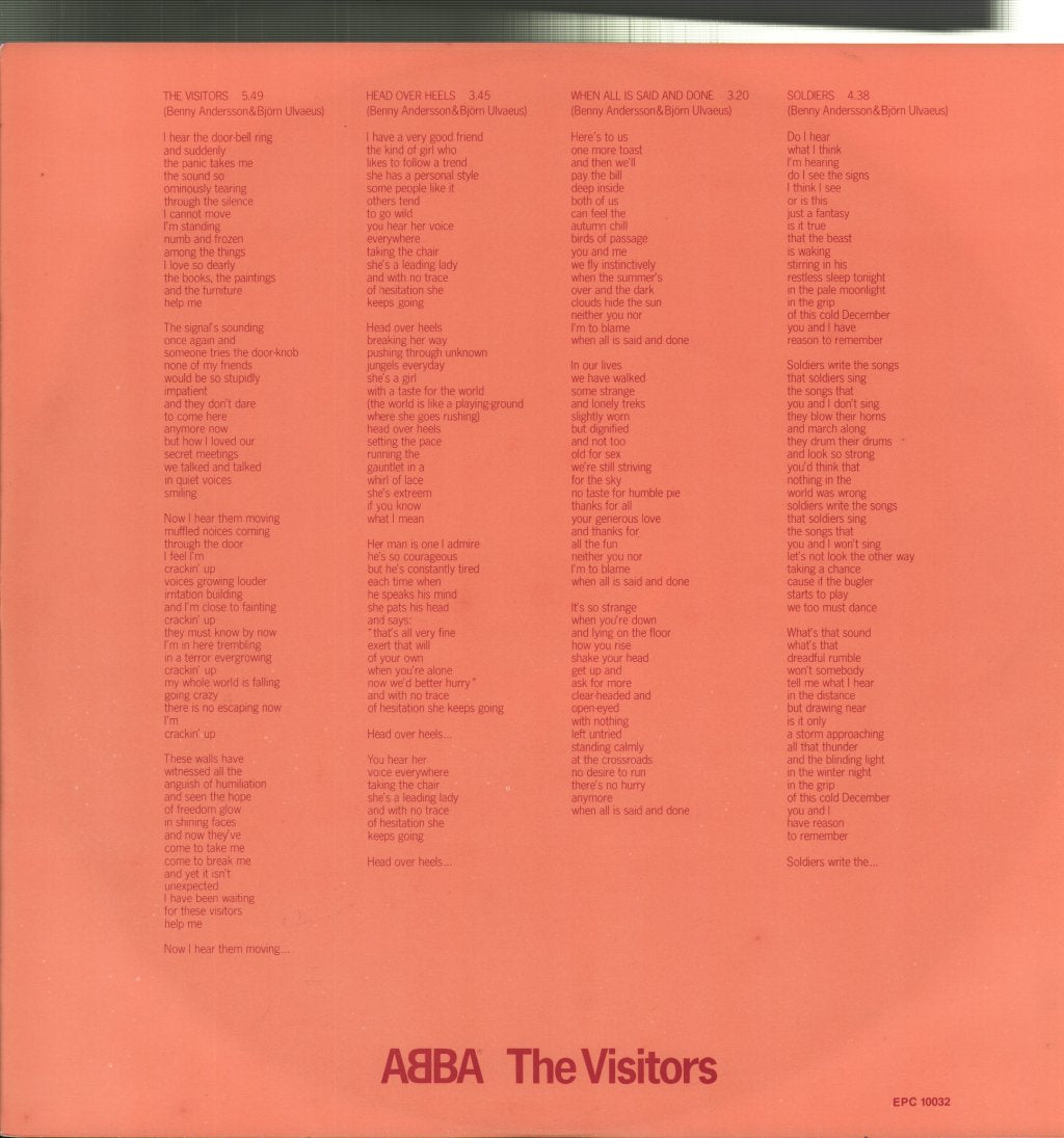 ABBA - Visitors - Lp