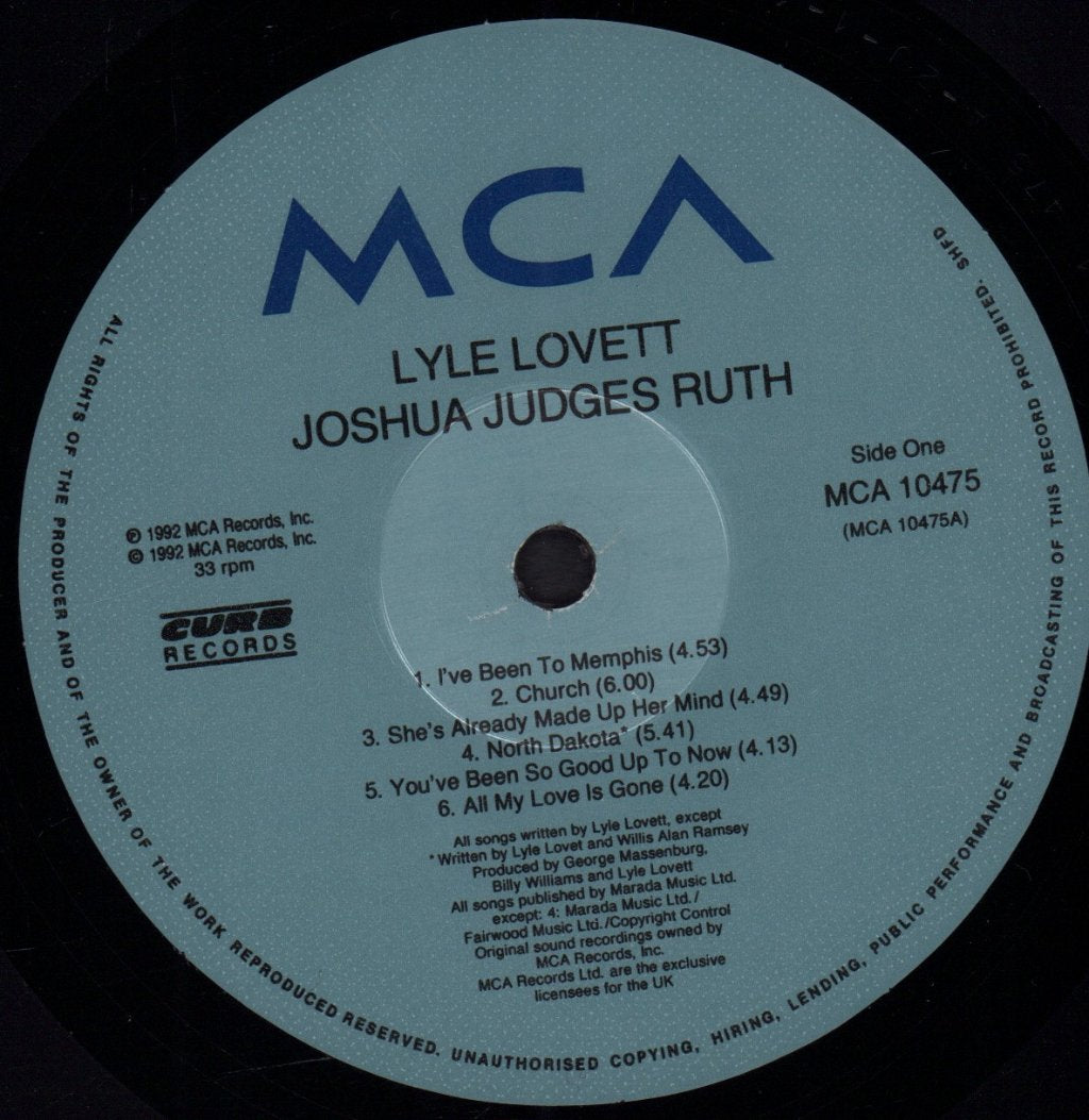 Lyle Lovett - Joshua Judges Ruth - Lp